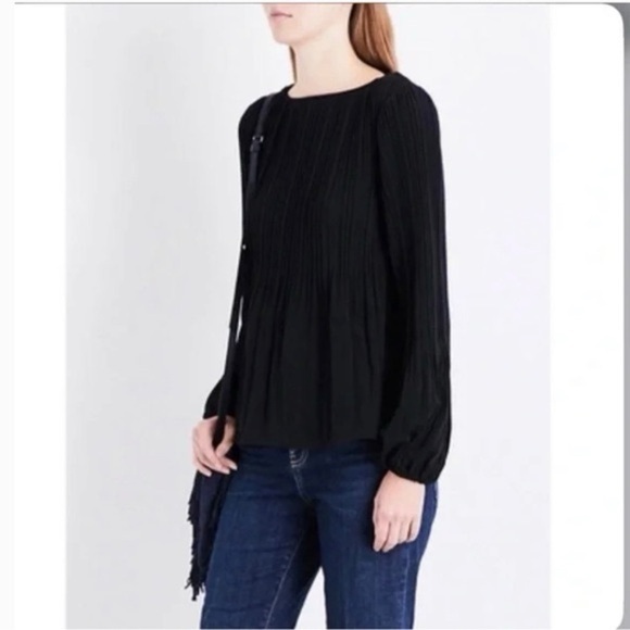 Maje Lockin Pleated Balloon Sleeve  blouse, size “2” (US6) - Picture 1 of 7
